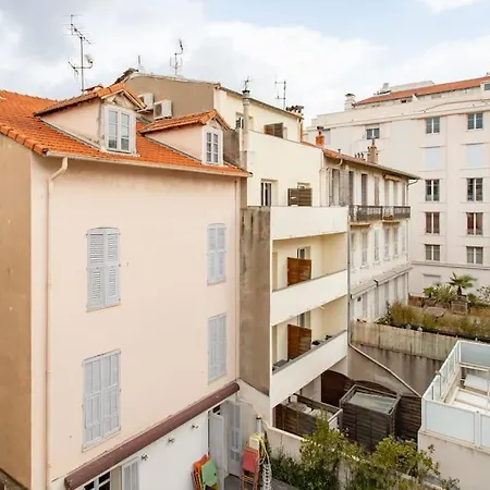 C16 - 2 Bdr Rue Antibes 4 Min Palais Festivals - Ac & Terrace Daire Cannes