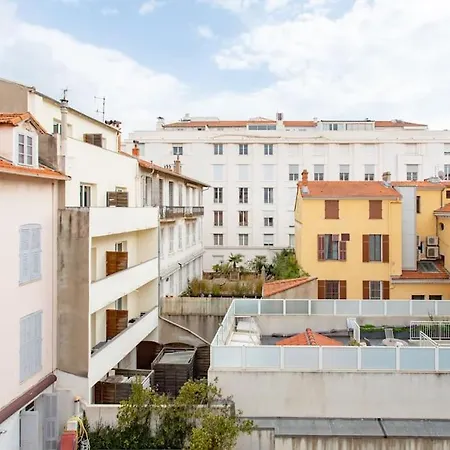 C16 - 2 Bdr Rue Antibes 4 Min Palais Festivals - Ac & Terrace Daire *